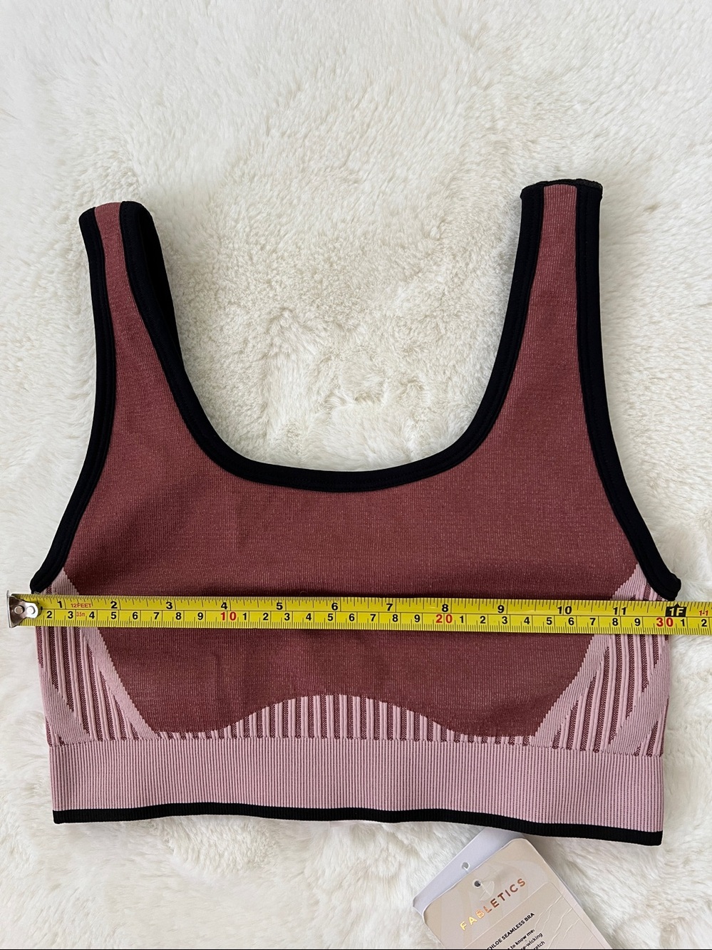Fabletics Chloe Seamless Sports Bra Tank Dusty Mauve Rose Pink Size S/6 NWT - Picture 11 of 11